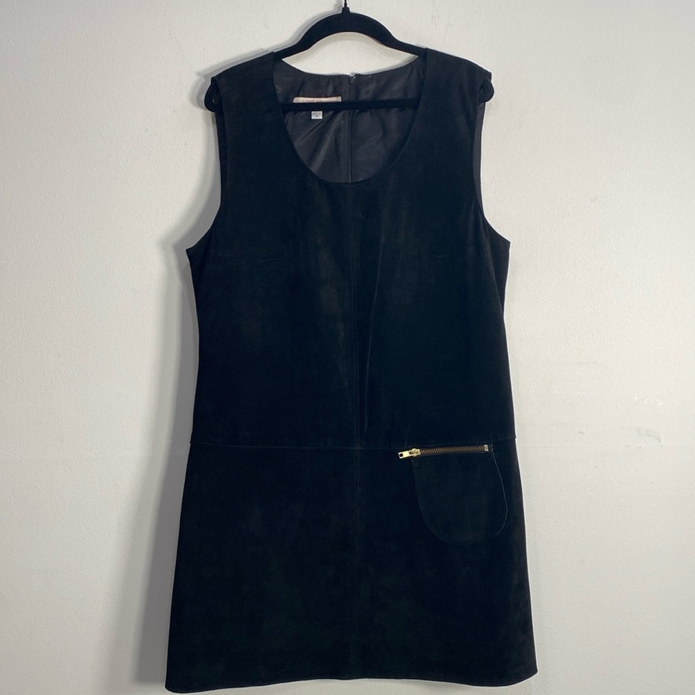 Vintage Leather Mini Dress Large